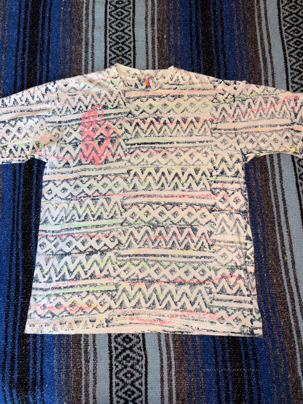 Vintage 90s Sasson All Over Print Single Stitch Tee Shirt